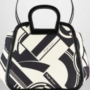 Ralph Lauren Purple Label Art Deco Tote Bag New